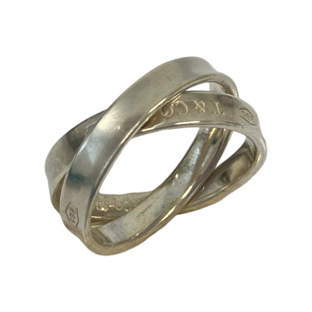 Tiffany & Co. 1837 Interlocking Ring, 925 Sterling Silver, Women's Ring